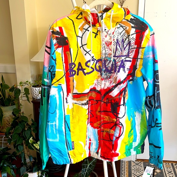 ❤️💛💙 Members Only Basquiat Lightweight Jacket for Men-L-NWT - Picture 1 of 16